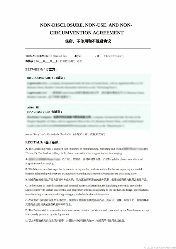 NNN Agreement Vietnam preview